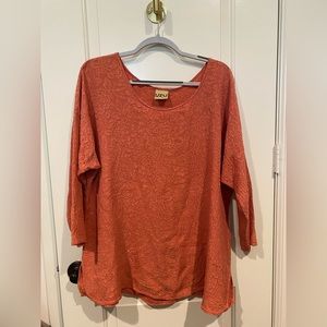 URU silk textured top Gorgeous! Coral